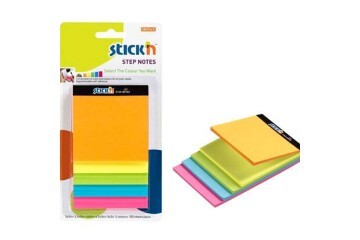 Hopax Stickn Yapışkanlı Not Kağıdı Magıc Küp 5 Neon Mıx Renk 150 YP 21423