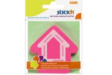 Hopax Stıckn Yapışkanlı Not Kağıdı Ok Şekilli 50 YP 70x70 Pembe 21542