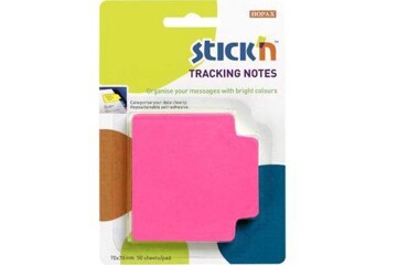 Hopax Stıckn Yapışkanlı Not Kağıdı Trackıng 50 YP 70x70 Fosforlu Pembe 21481