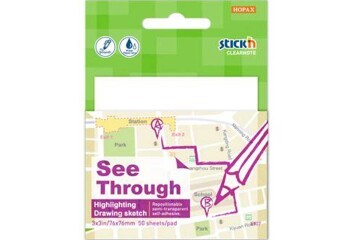 Hopax Stıckn Yapışkanlı Not Kağıdı Yarı Saydam 50 YP 76x76 Beyaz 21712