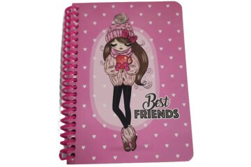 Keskin Color Bloknot Spiralli Best Friend A6 80 YP Çizgili 140400-99