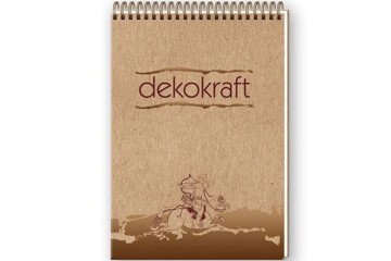 Keskin Color Bloknot Spiralli Dekokraft A5 80 YP Çizgili