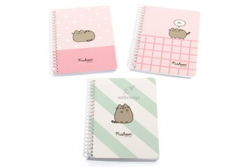 Keskin Color Bloknot Spiralli Pusheen A6 80 YP Çizgili 140400-10