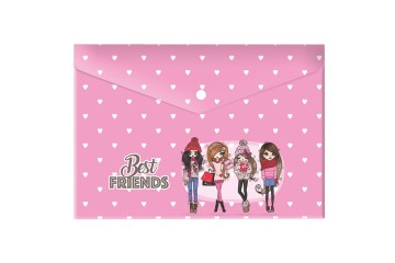 Keskin Color Çıtçıtlı Dosya Best Friends A4 Plastik 120770-99