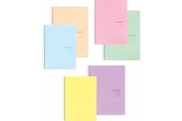 Keskin Color Plastik Kapak Spiralli Pastel Note Defter 17x24 80 YP Çizgili 327751-99