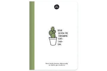 Keskin Color Sert Kap.Ciltili Defter Hisli Şeyler 14x20 64 YP Çizgili Beni Seven Dikenime Katlansın