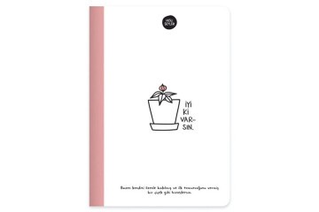 Keskin Color Sert Kapak Cilt Defter Hisli Şeyler 14x20 64 YP Çizgili İyi Ki Varsın