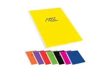 Keskin Color Spiralli Defter Free Office Plastik Kapak Çizgili 100 YP A4 320441-99