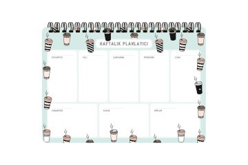 Keskin Color Spiralli Planner Kahve 17x24