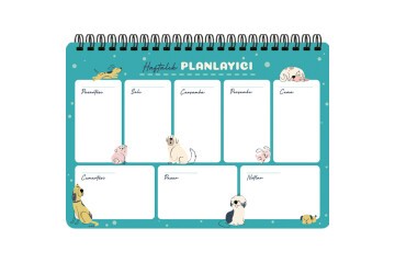 Keskin Color Spiralli Planner Sevimli Köpekler 17x24
