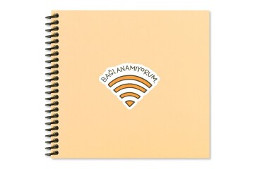 Keskin Color Sticker Defter Hisli Şeyler 16x15 50 YP Çizgili Stickerli Defter Bağlanamıyorum