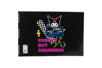 Kuromi Resim Defteri Spiralli 25x35 15 YP 300215-12