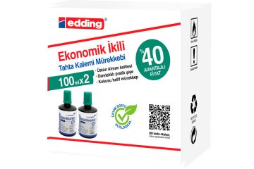 Legamaster Tahta Kalem Mürekkebi Ekonomik 100 ML Yeşil 2 Li