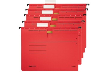 Leitz Askılı Dosya Telsiz Delta Karton A4 Kırmızı 6515