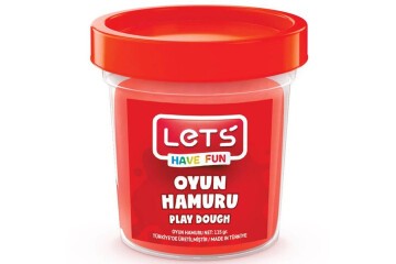 Lets Oyun Hamuru Tek Renk Kırmızı 110 GR L8440-2