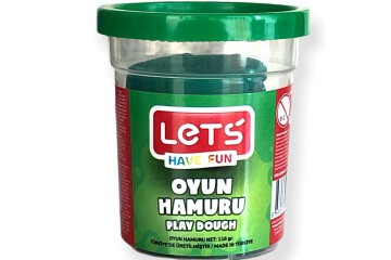 Lets Oyun Hamuru Tek Renk Yeşil 110 GR L8440-4