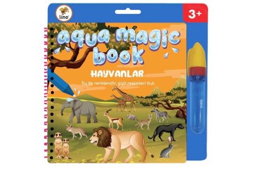Lino Boyama Kitabı Aqua Magic Book Hayvanlar Sihirli TFL-1008