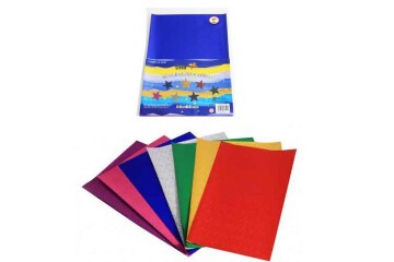 Lino Elişi Kağıdı Simli 10 LU 23x33 CM 7 Renk 3814-P