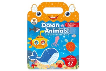 Lino Tekrar Tekrar Kullanılabilen İlk Sticker Kitabım Ocean Anımals LS-502