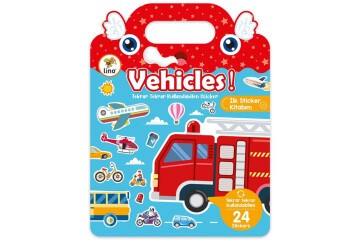 Lino Tekrar Tekrar Kullanılabilen İlk Sticker Kitabım Vehıcles LS-501
