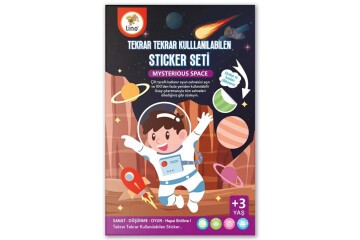 Lino Tekrar Tekrar Kullanılabilen Sticker Seti Space LS-400