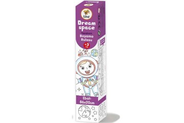 Lino Yapışkanlı Boyama Rulosu Dream Space 86x20 Cm LS-102