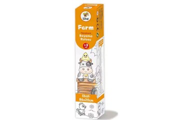 Lino Yapışkanlı Boyama Rulosu Farm 86x20 Cm LS-101