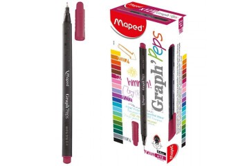 Maped Fineliner Graph 0.4 MM Koyu Pembe 12 Lİ 749126