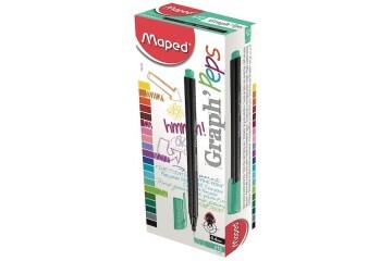 Maped Fineliner Graph Peps 0.4 MM Zümrüt Yeşili 12 Lİ 74912202