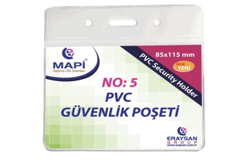 Mapi Kart Poşeti Yatay Güvenlik 80x106 MM Şeffaf 910 10 35