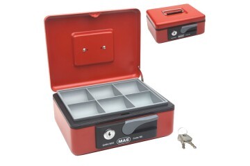 Mas Para Kasası Orta Metal Kırmızı 185