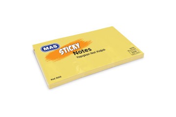 Mas Yapışkanlı Not Kağıdı 3 Blok 100 SY 35x51 Pastel Sarı 3653