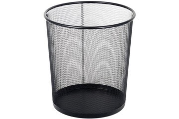 Mimaks Çöp Kovası Metal Tam Perforeli Siyah D-3