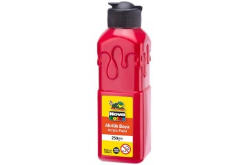 Nova Color Akrilik Boya 250 GR Kırmızı NC-3011
