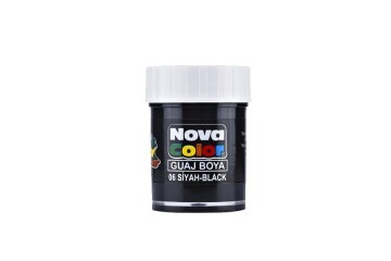 Nova Color Guaj Boya Şişe 12 Lİ Siyah NC-108