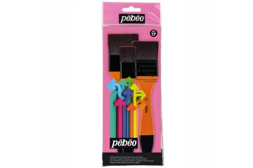 Pebeo Fırça Seti Zemin Fırçası Sentetik Kıl 3 Lü