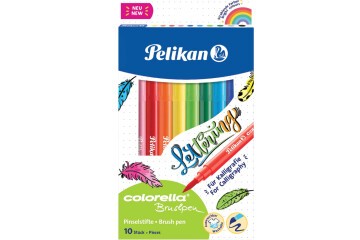 Pelikan Keçeli Kalem Colorella Fırça Uçlu 10 Lu Kutu