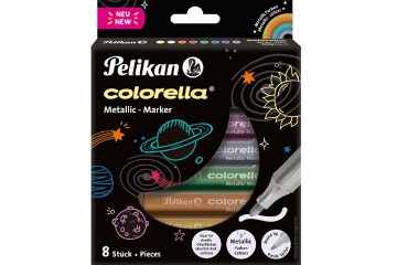 Pelikan Keçeli Kalem Colorella Metalik 8 Li Kutu 411
