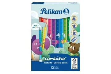 Pelikan Kuru Boya Kalemi Combino Jumbo Üçgen 12 Li