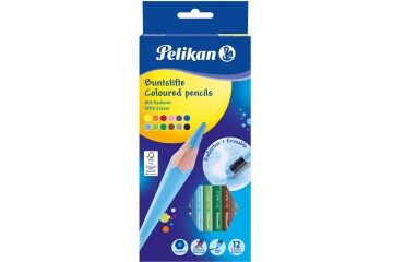 Pelikan Kuru Boya Kalemi Silgili 12 Li 700689