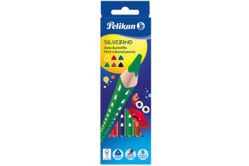 Pelikan Kuru Boya Kalemi Silverino Jumbo Üçgen 6 Lı 700610