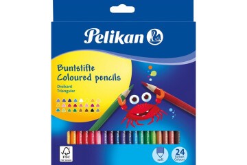 Pelikan Kuru Boya Kalemi Üçgen 24 Lü 700122