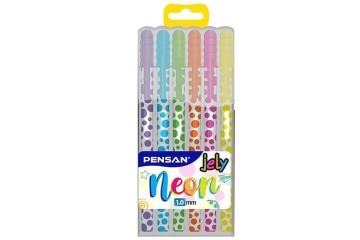 Pensan Jel Kalem Jely 1.MM Neon Krş 6 Lı 2801