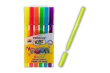 Pensan Keçeli Kalem 6 Renk Neon Kesik Uç 99095