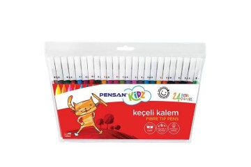 Pensan Kidz Keçeli Kalem 24 Renk İnce Uçlu 5000