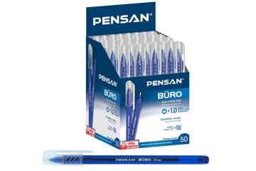 Pensan Tükenmez Kalem Büro 1 MM Mavi 50 Li 2270
