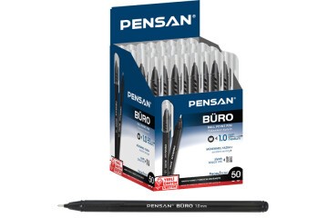 Pensan Tükenmez Kalem Büro 1.0 MM Siyah 50 Li 2270