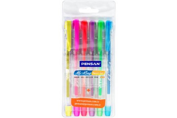 Pensan Tükenmez Kalem My-King Jel 6 Neon Renk