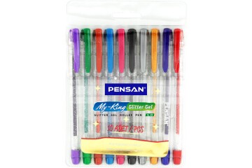 Pensan Tükenmez Kalem My-King Jel Simli 10 Renk