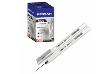 Pensan Tükenmez Kalem Üçgen Siyah 0.5 MM 50 Li 2305